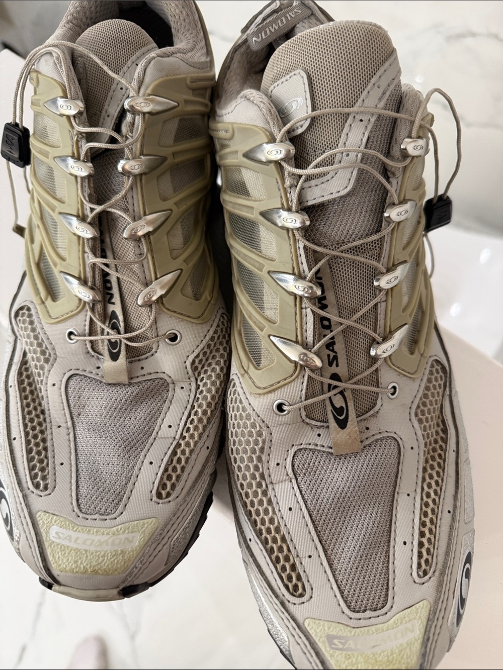 Salomon ACS Pro Metal Ghost Grey Silver Metallic Sneakers Men's 13